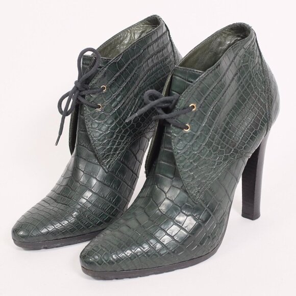 Ralph Lauren Purple Label Shoes - Ralph Lauren Purple Label Collection shoes boots 9 B crocodile alligator green